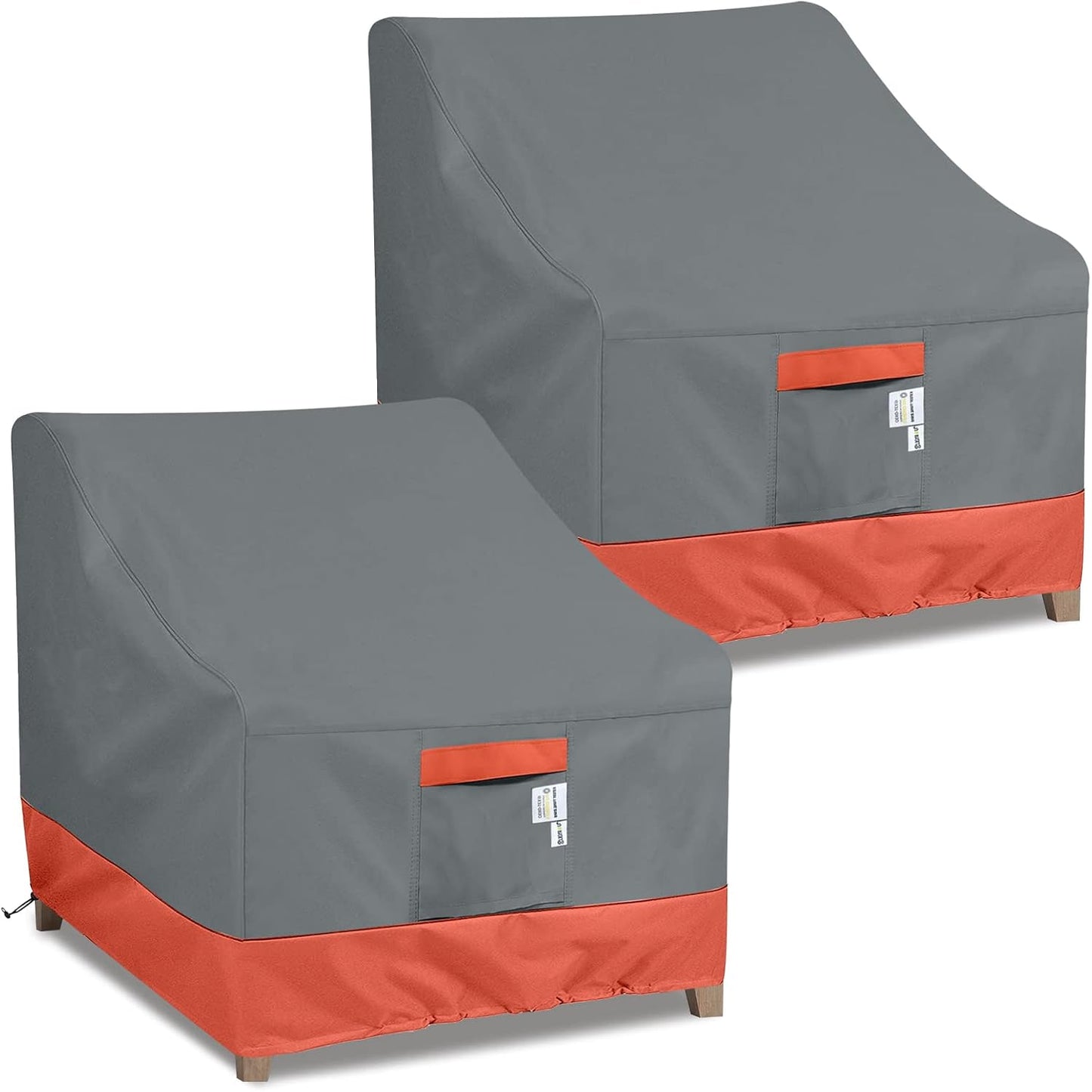 Fundas sillas exterior 600D con correas set 2