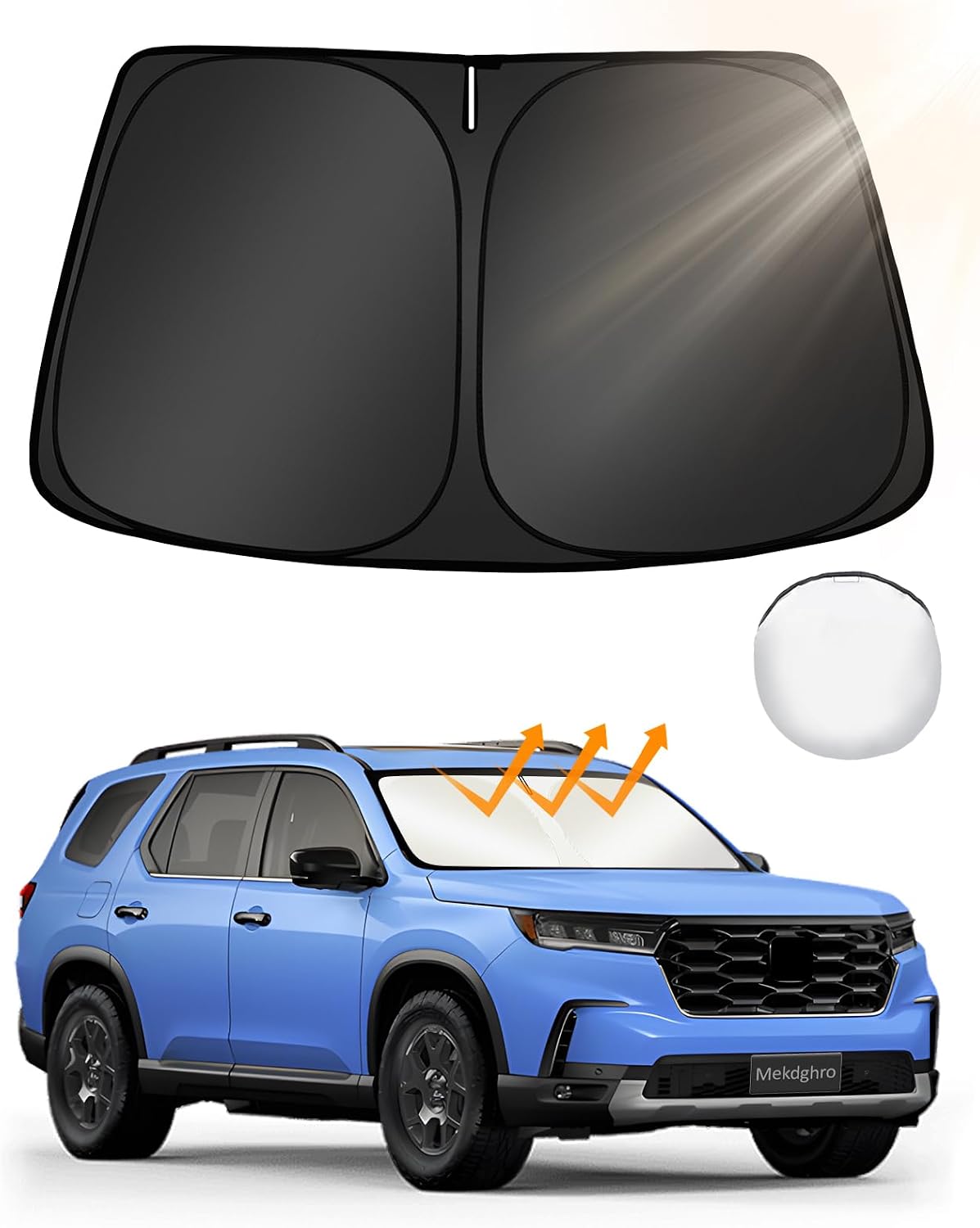 Parasol parabrisas Honda Pilot 16-26 tela reflectante 210T