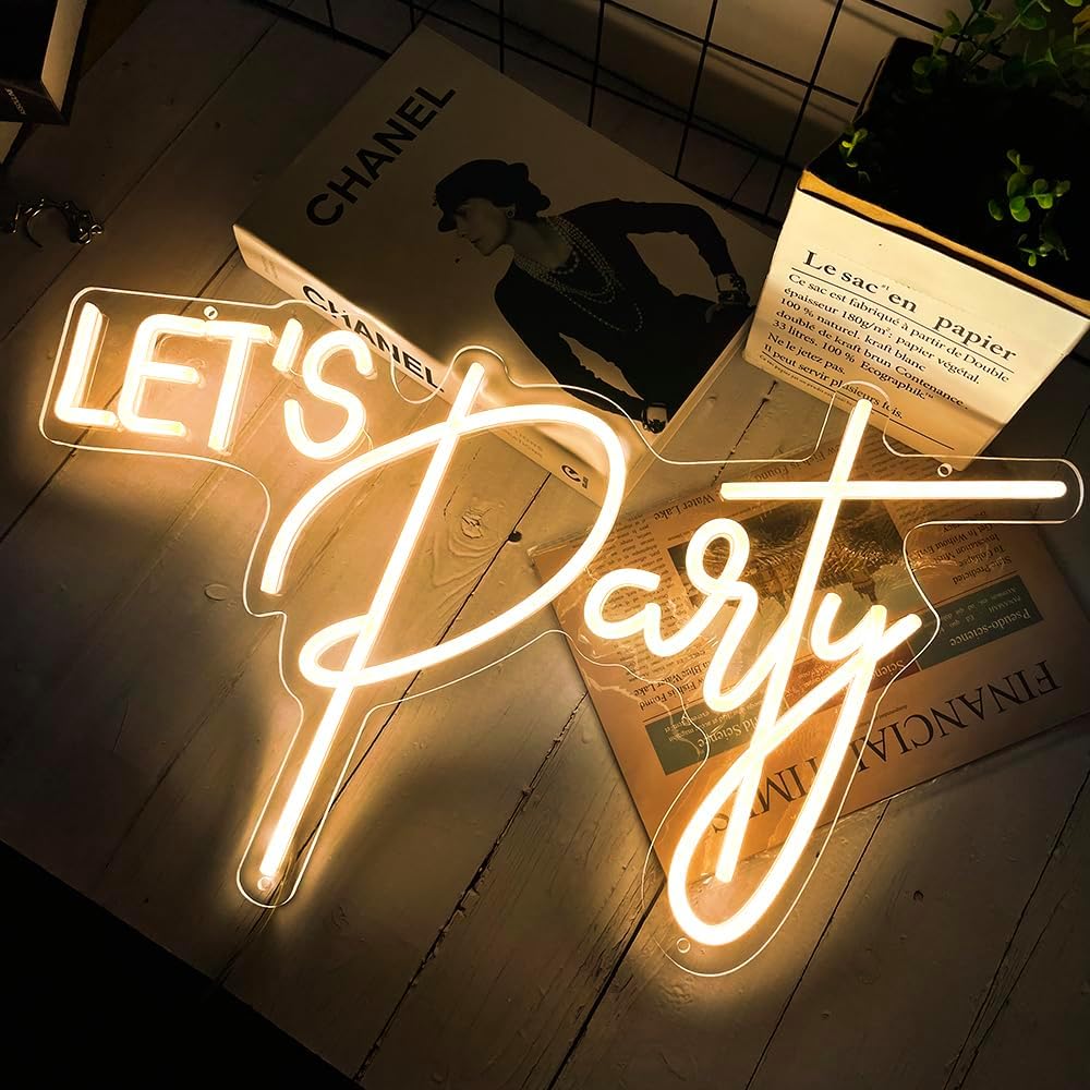 Letrero LED neón grande para fiestas y bodas