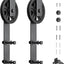 Rodillo puerta granero rueda negra para riel 1/4"