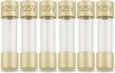 6 Fusibles 5A 125V Vidrio para Luces Exteriores