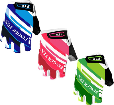 Guantes ciclismo niños y niñas medio dedo deporte aire libre