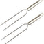 2 Tenedores Acero Inox 13pulg para Asar