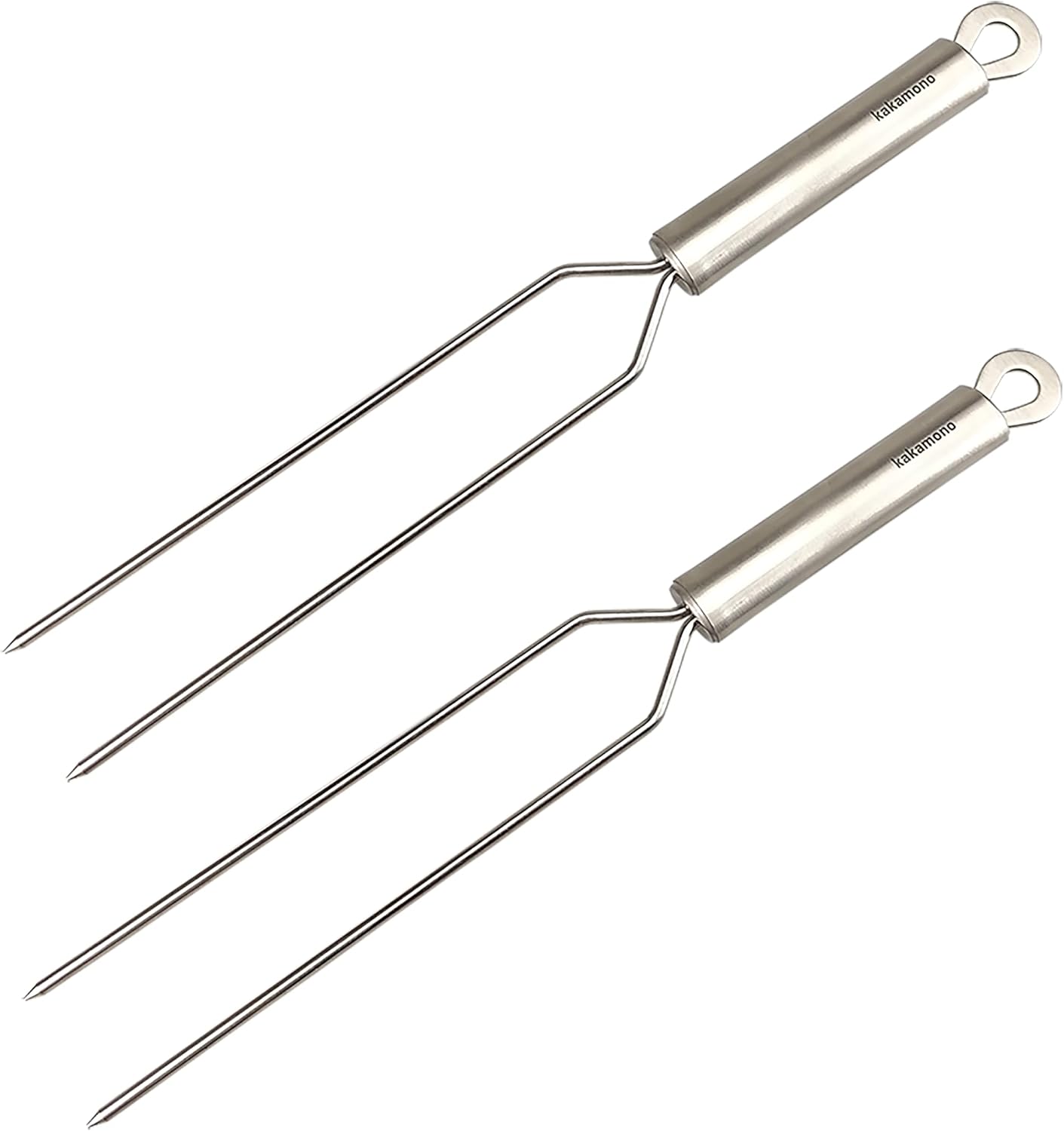 2 Tenedores Acero Inox 13pulg para Asar