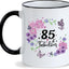 Taza cumpleaños 85 para mujer 11oz fabulosa