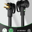 Cable extensión soldador 8 AWG 250V 50pies con luz LED y