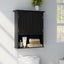 Organiz. baño armario 2 puertas estante ajustable