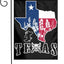 Bandera Texas 12x18pulg doble cara jardín decoración