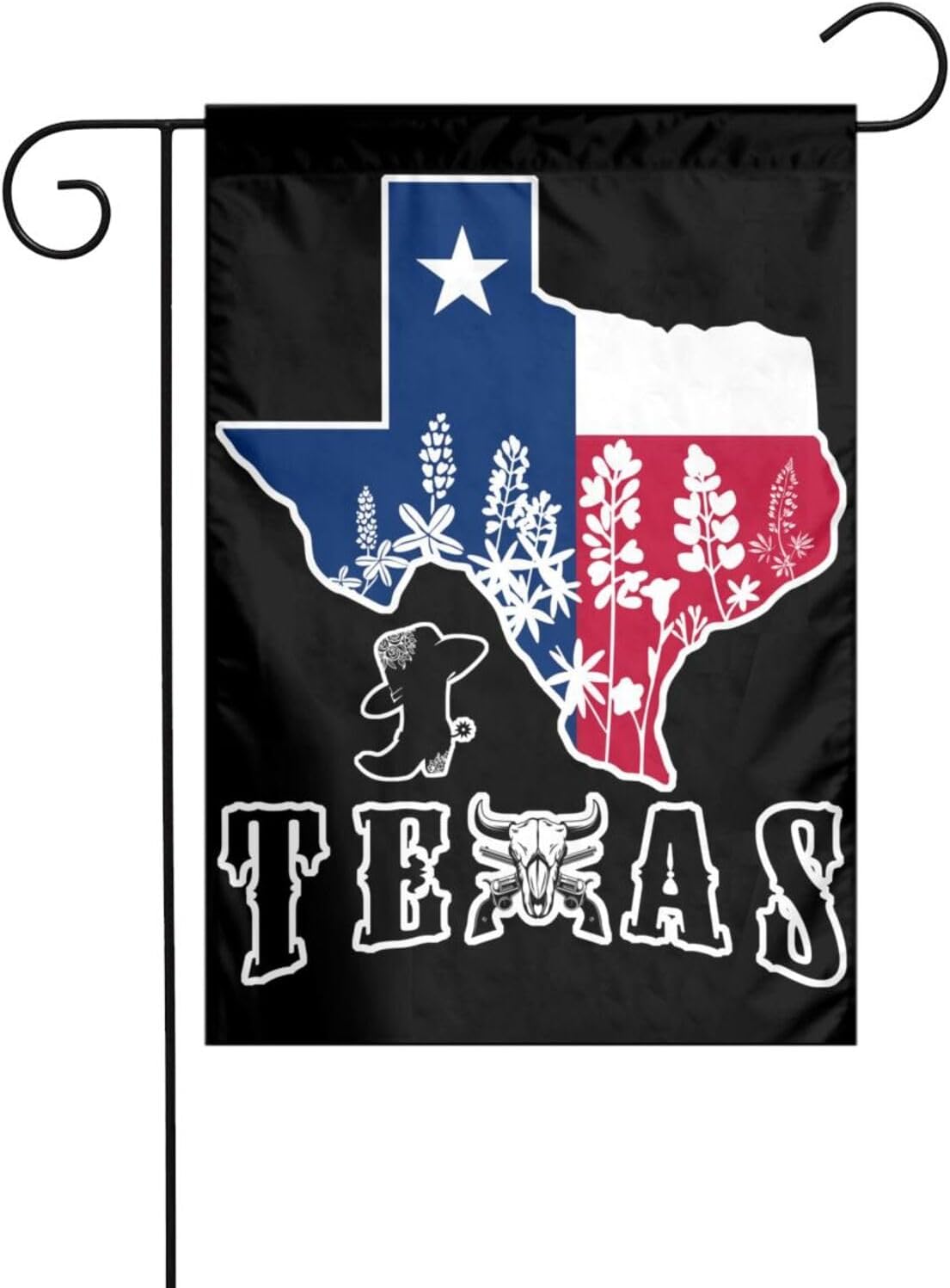 Bandera Texas 12x18pulg doble cara jardín decoración