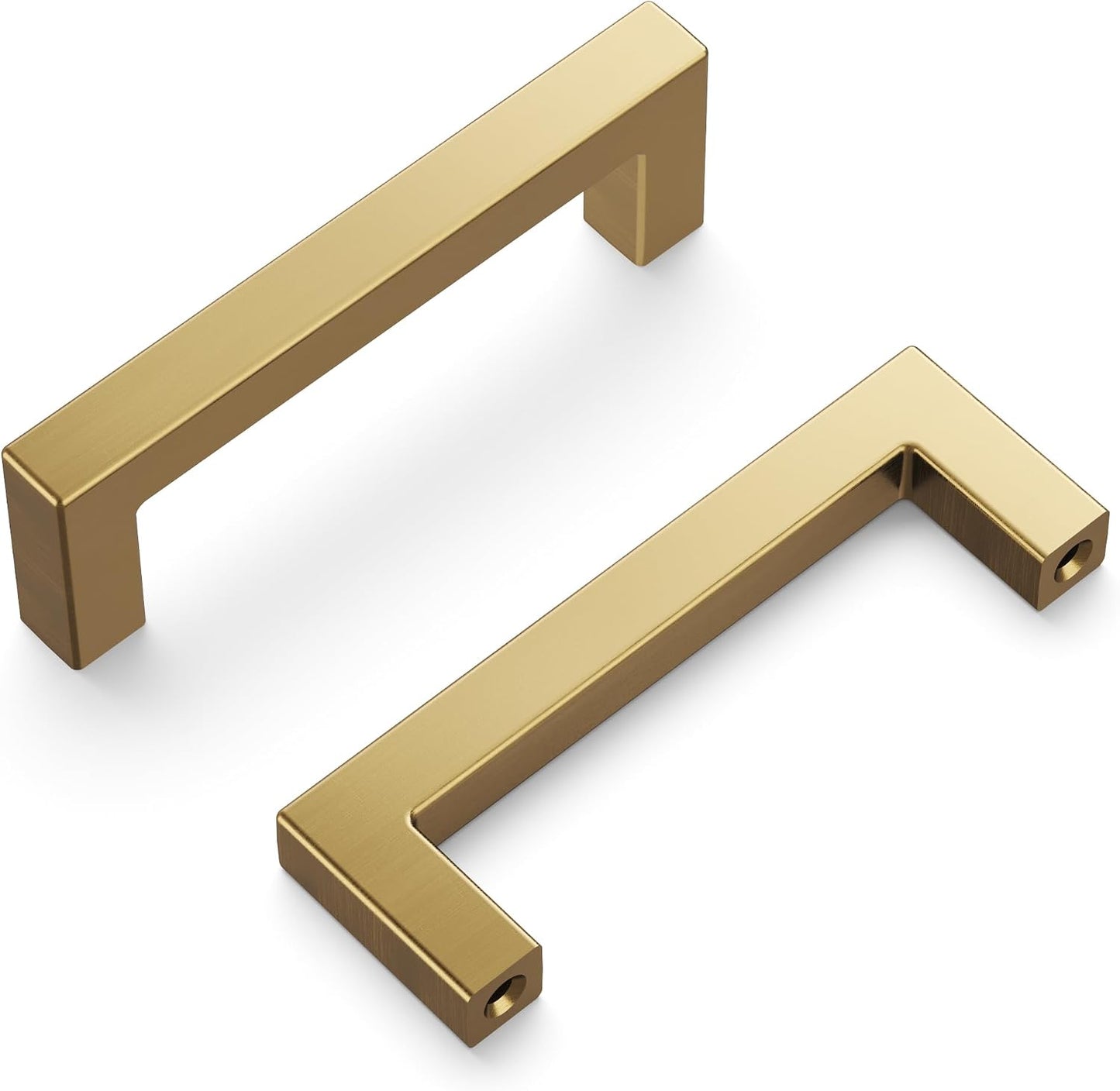 Tiradores cocina núcleo sólido bronce champán 3pulg
