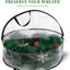 2 Pzas Contenedores 24" Navidad Transparentes