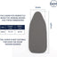 Funda tabla planchar 54x15pulg acolchado 4mm resistente calor