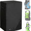 Funda lavadora tela Oxford 600D negra impermeable con asas
