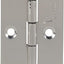 Espejo acero inox plegable 2x1/2x1/2 para armario