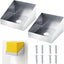 2 Pzas Soporte Aluminio para Pared Organiz. Remolque 9.7pulg
