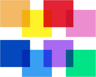 8 Pack Filtros Gel Iluminación 12x12pulg 8 Colores