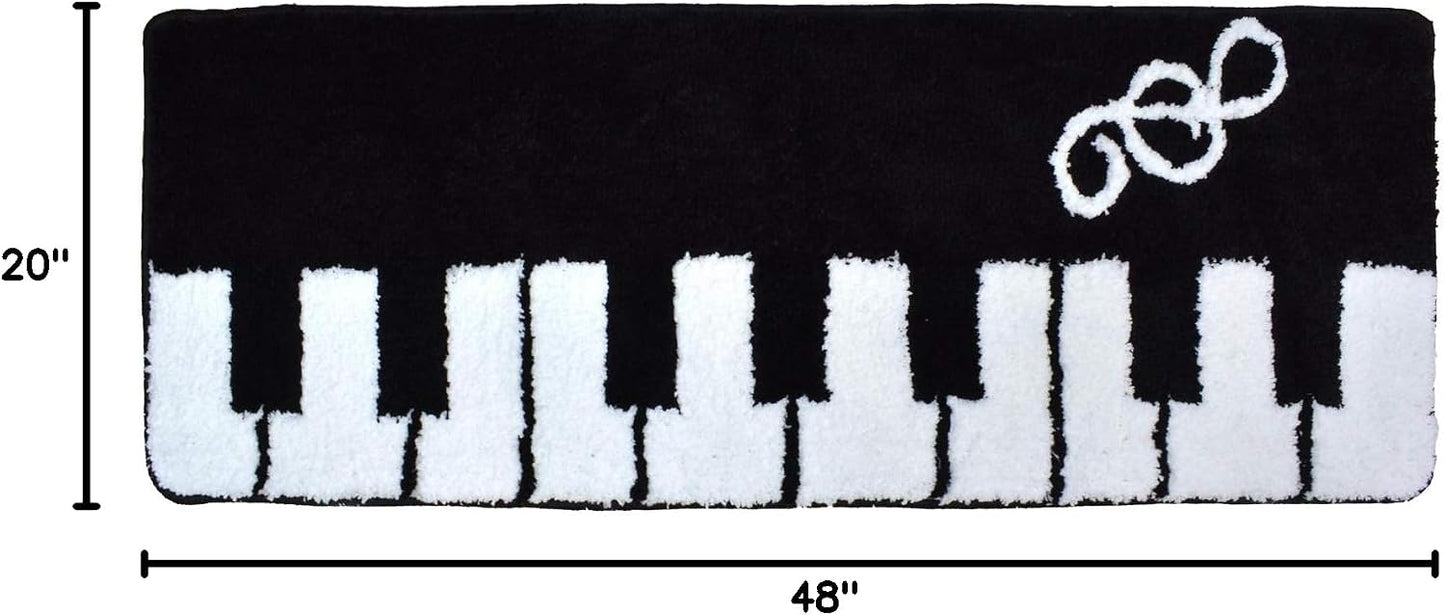 Alfombra piano 20x48" moderna antiderrap lavable