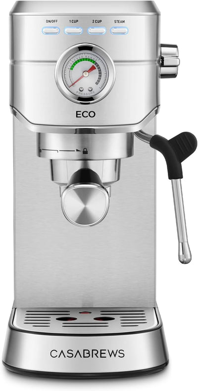 Máquina Espresso 20 Bar Acero Inox 34oz Tanque Agua
