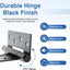 Bisagras puerta hierro forjado negro 4pulg paquete 2
