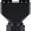 Bloque adaptador conector divisor combustible aluminio negro