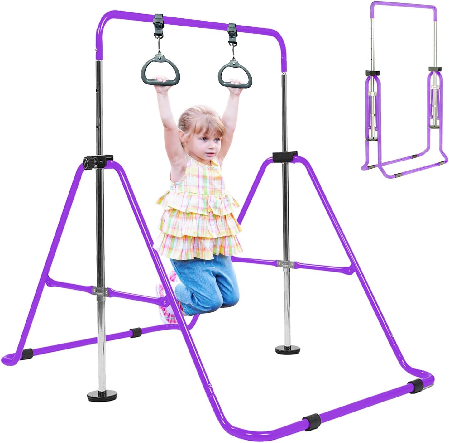 Barras gimnasia plegables ajustables para niños