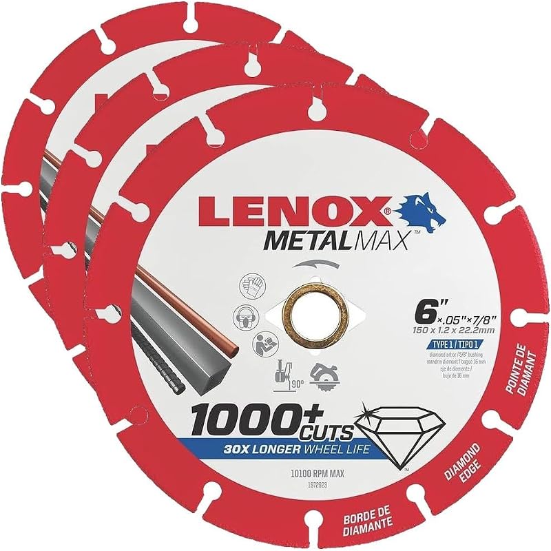 Rueda corte 6x7/8 pulg METALMAX pack 3