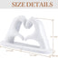 Sujetalibros forma corazón blanco decoración bohemia