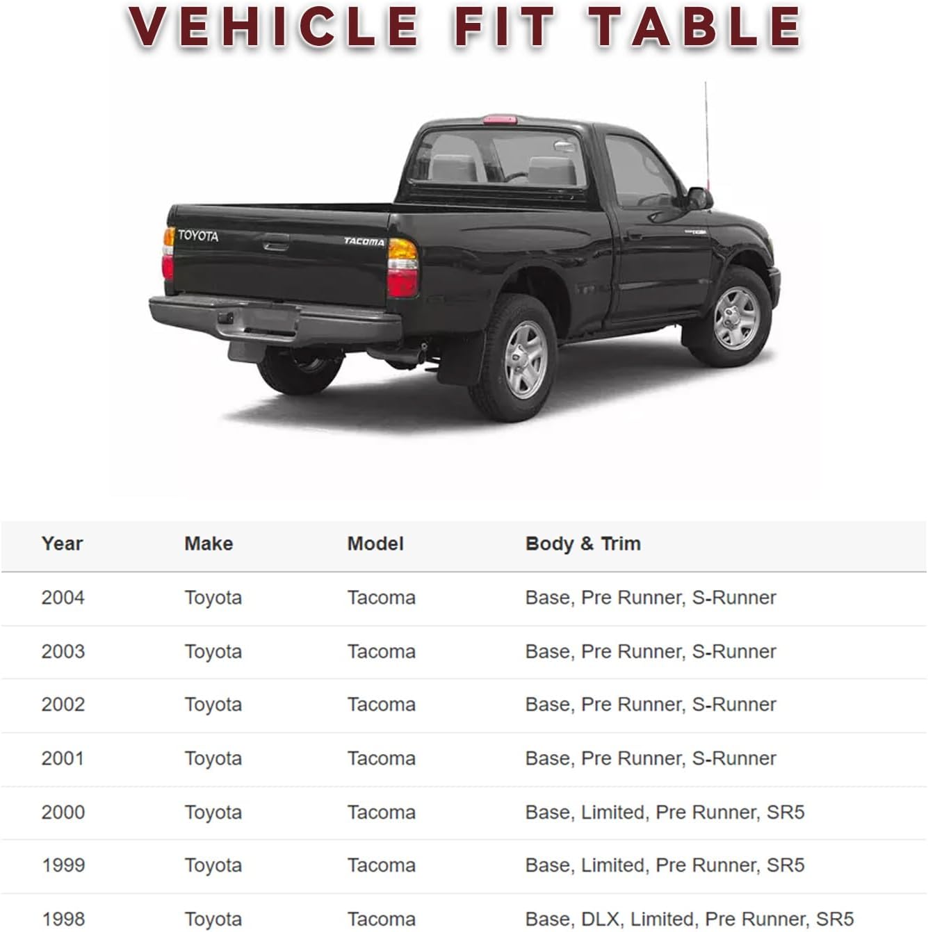 Pestillo puerta conductor Toyota Tacoma 98-04 izq