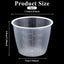 3 Tazas Medidoras Plástico Transparente 5.4oz Arroz