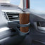 Vaso acero inox 20oz con tapa pajita térmico grano madera