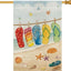 Bandera verano 28x40" arpillera doble cara