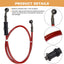 Manguera aceite embrague freno acero trenzado motocicleta 60cm rojo