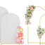 2 Soportes Arco Metal 7.2x6.0ft Cubiertas Blancas Bodas