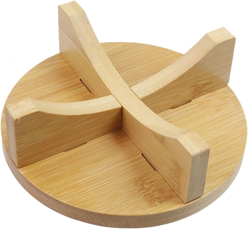 Soporte redondo para macetas madera 2 Uds
