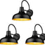 Luz granero exterior aplique pared patio garaje negro