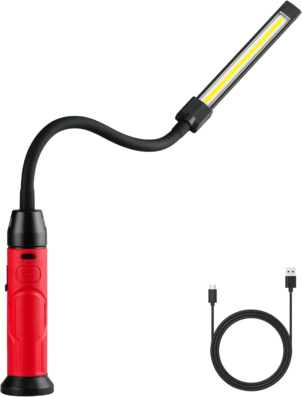 Luz trabajo recargable magnética 800LM cuello cisne