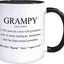 Taza café cerámica Grampy regalo abuelos