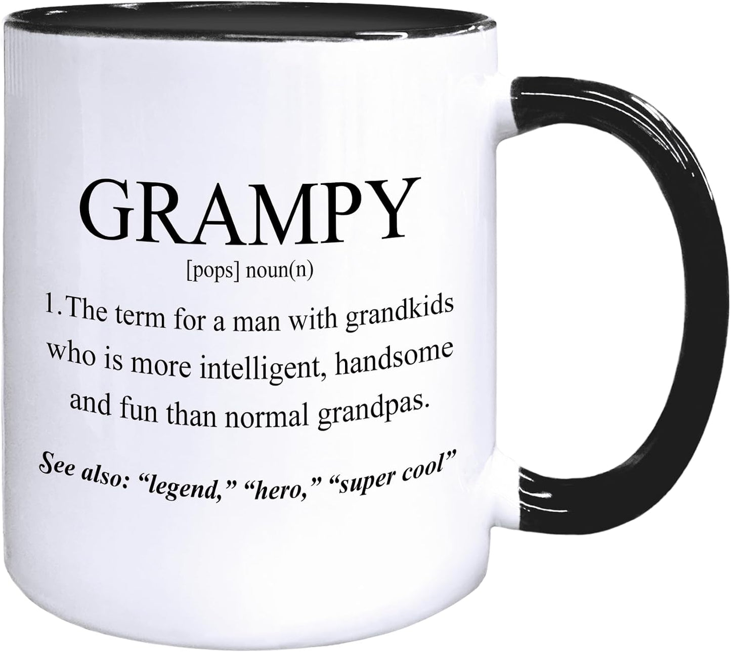 Taza café cerámica Grampy regalo abuelos