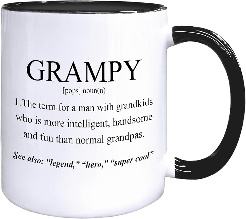 Taza café cerámica Grampy regalo abuelos