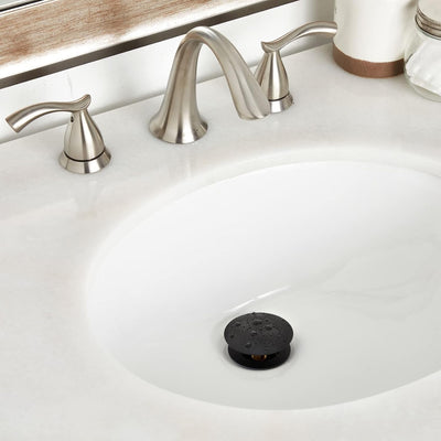 Tapón drenaje fregadero acero inox negro colador antiobstrucciones