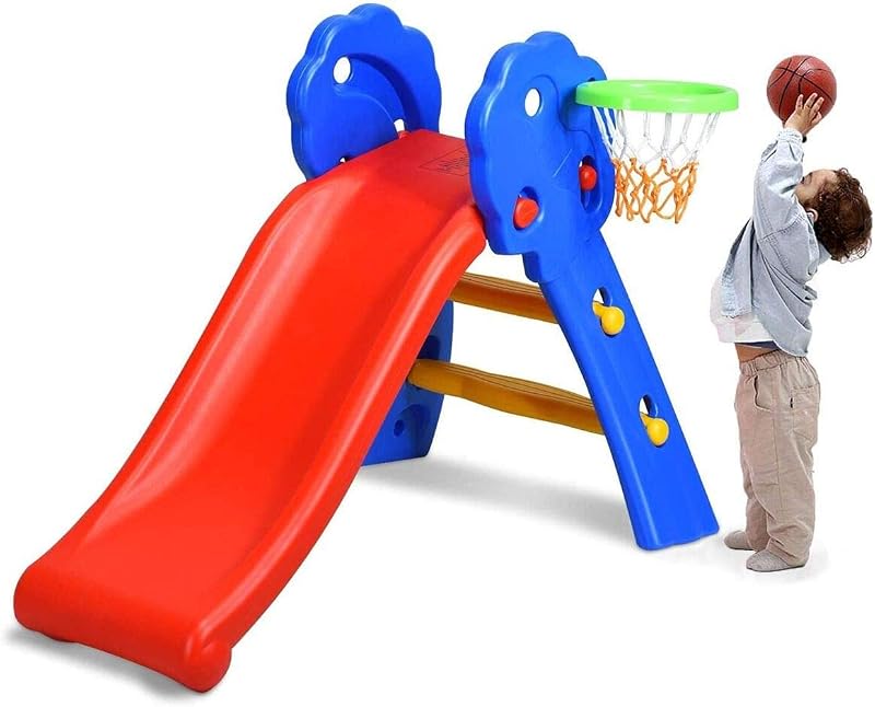 Tobogán plástico para niños patio interior fácil instalación