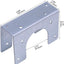 4 Soportes Galvanizados para Zapatos Tubo 2-1/2pulg