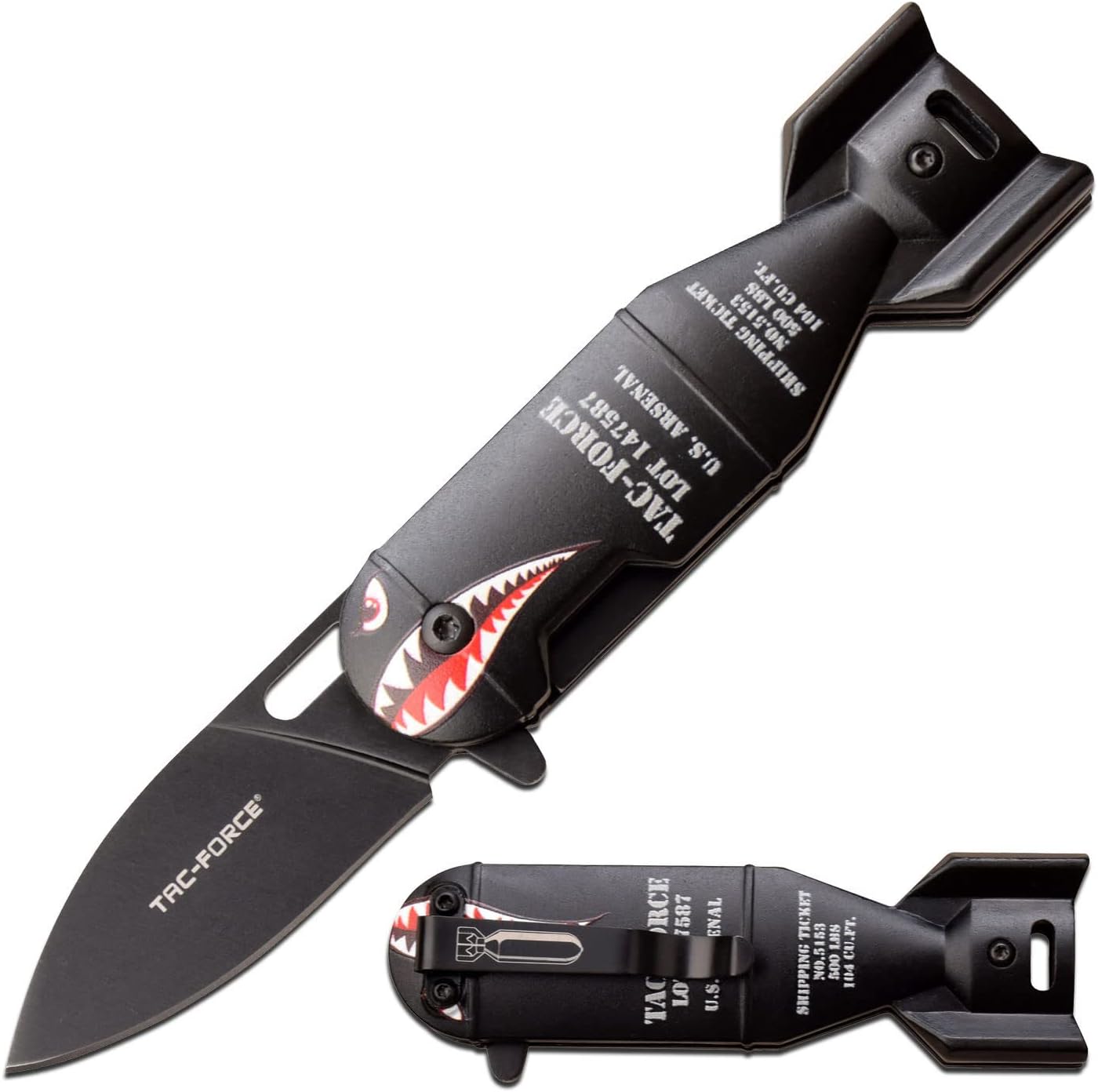 Cuchillo plegable con resorte Tac Force
