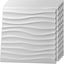 12 Paneles PVC 3D 19.7x19.7pulg Blanco Decoración Sala