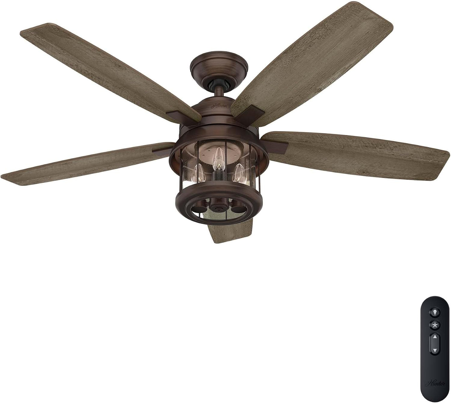 Ventilador techo 52pulg led control remoto 5 cuchillas