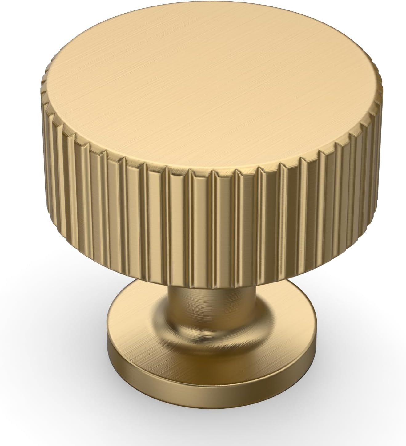 10 Pomos Bronce Champán para Gabinetes 1pulg