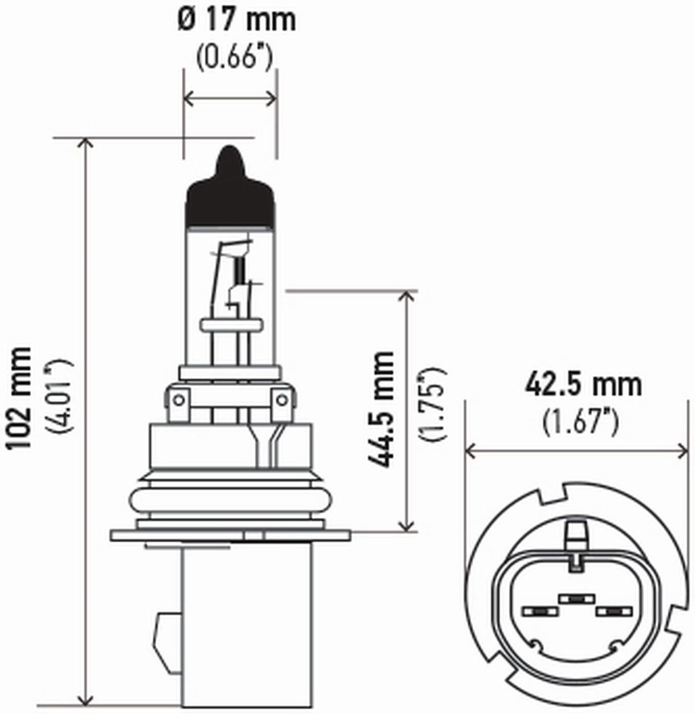 Bombilla halógena 12V 65/55W paquete 2