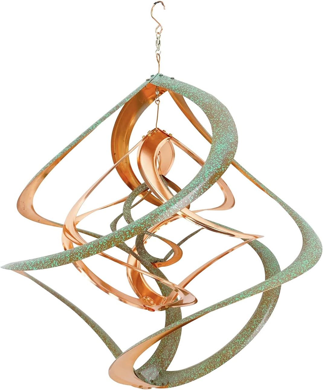 Molinillo viento 20pulg triple cobre pátina