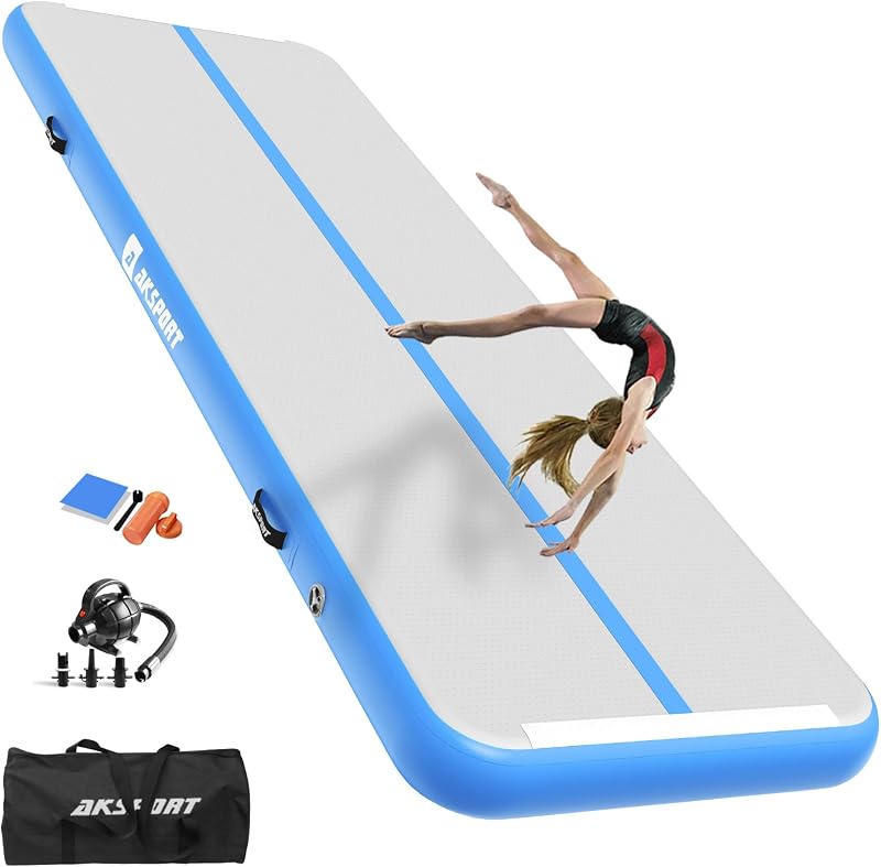Tapete aire inflable para gimnasia hogar entrenamiento