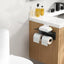 Soporte papel higiénico acero inox 304 doble negro mate